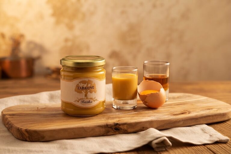 una deliziosa crema cotta all'uovo con profumo di Moscato