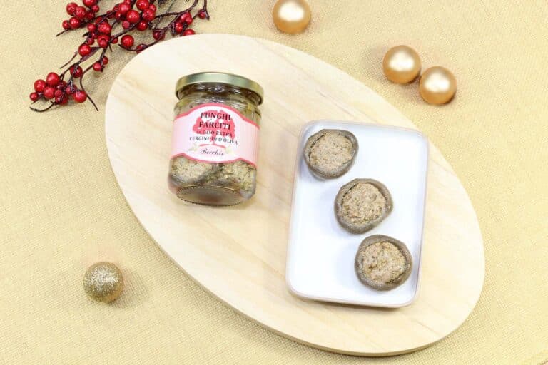 funghi farciti in olio EVO